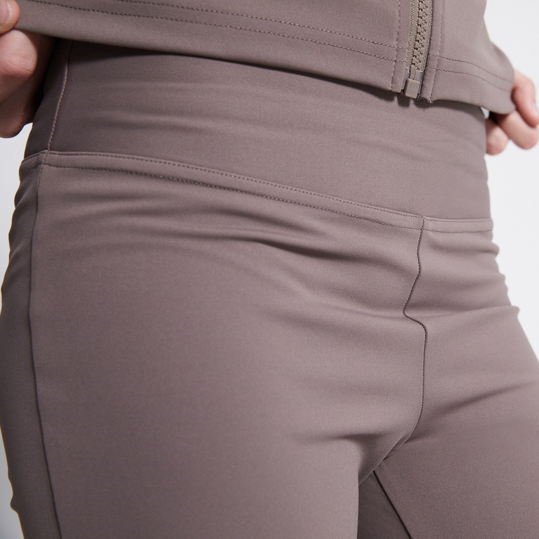 Flared training tights "Bounce" Dk Beige